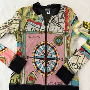Petit Pois by Viviana G Journey Bomber Jacket Size Large W56